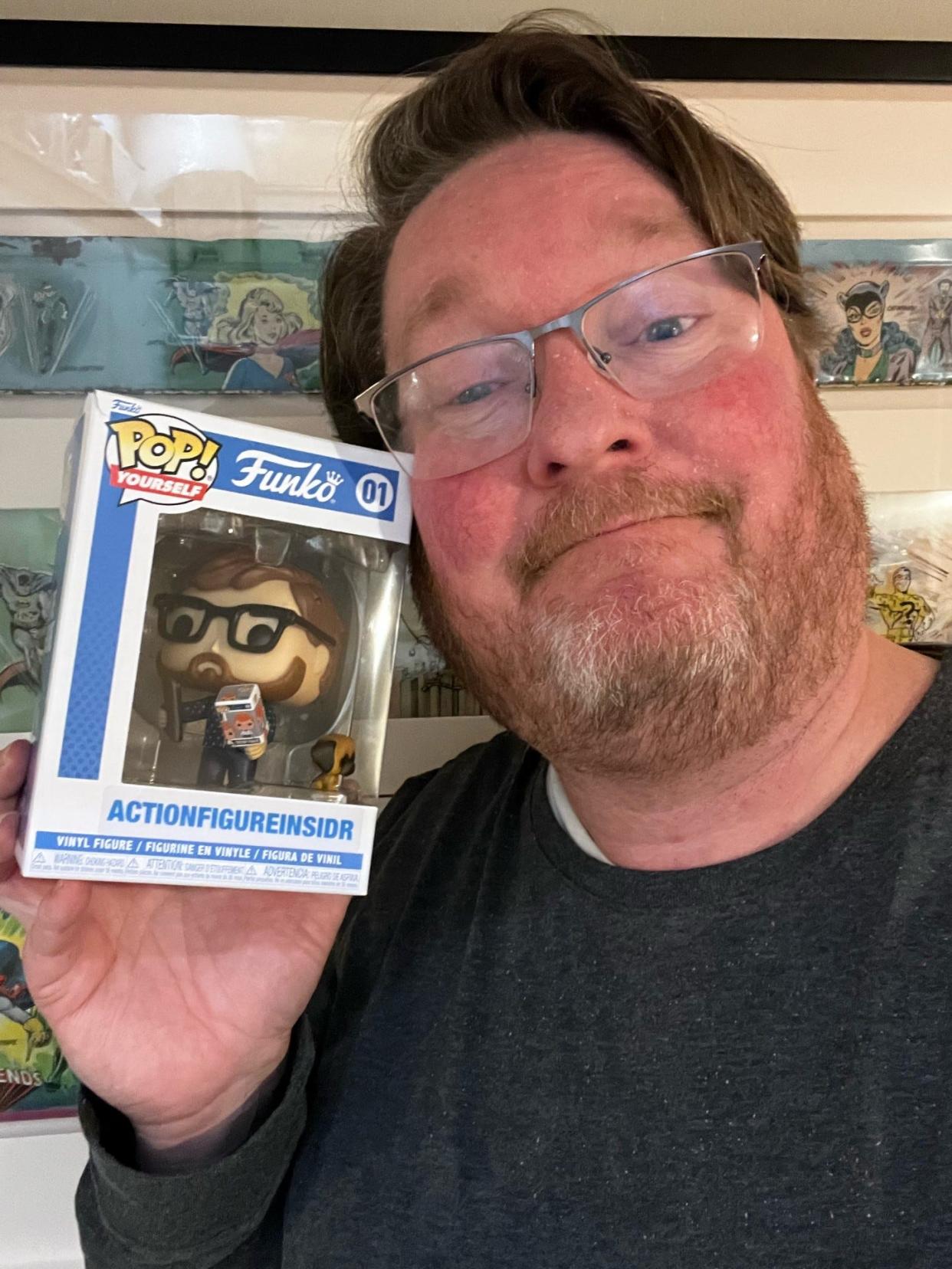 Norwalk resident Daniel Pickett has a customized Funko Pop! vinyl figure of himself.