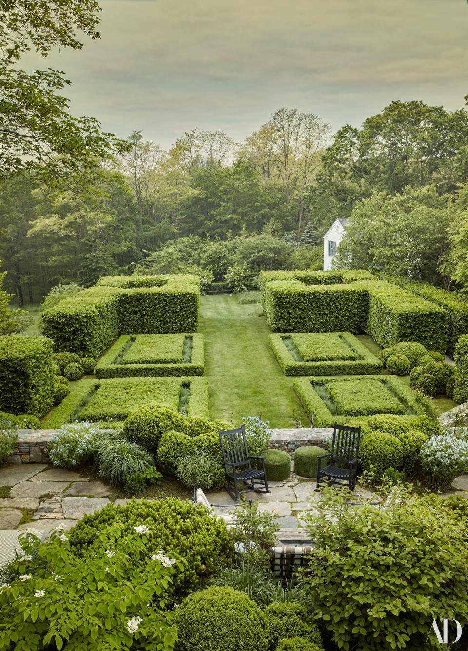 Miranda Brooks landscape design
The garden of architect Daniel Romualdez in Connecticut (pictured above).
Known for: Lively, meandering gardens for stylish clients. Current projects: Restoration of a historic garden in Wiltshire, England; a city garden in Notting Hill; a personal retreat on Martha’s Vineyard. ► New York; mirandabrooks.com