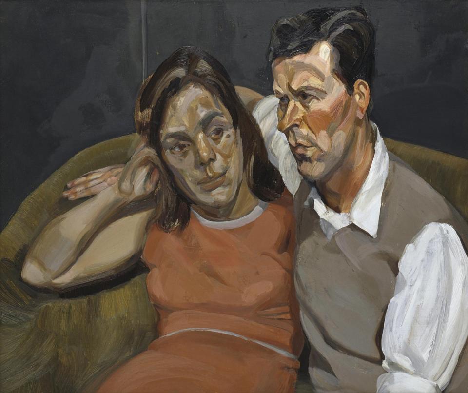 Michael Andrews and June, 1965-6 (© The Lucian Freud Archive/Bridgeman Images)