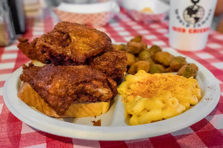 Gus's World Famous Fried Chicken.