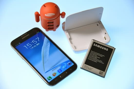 三星2013星迎春 購買Note II送限量Android公仔 電池與專屬充電器