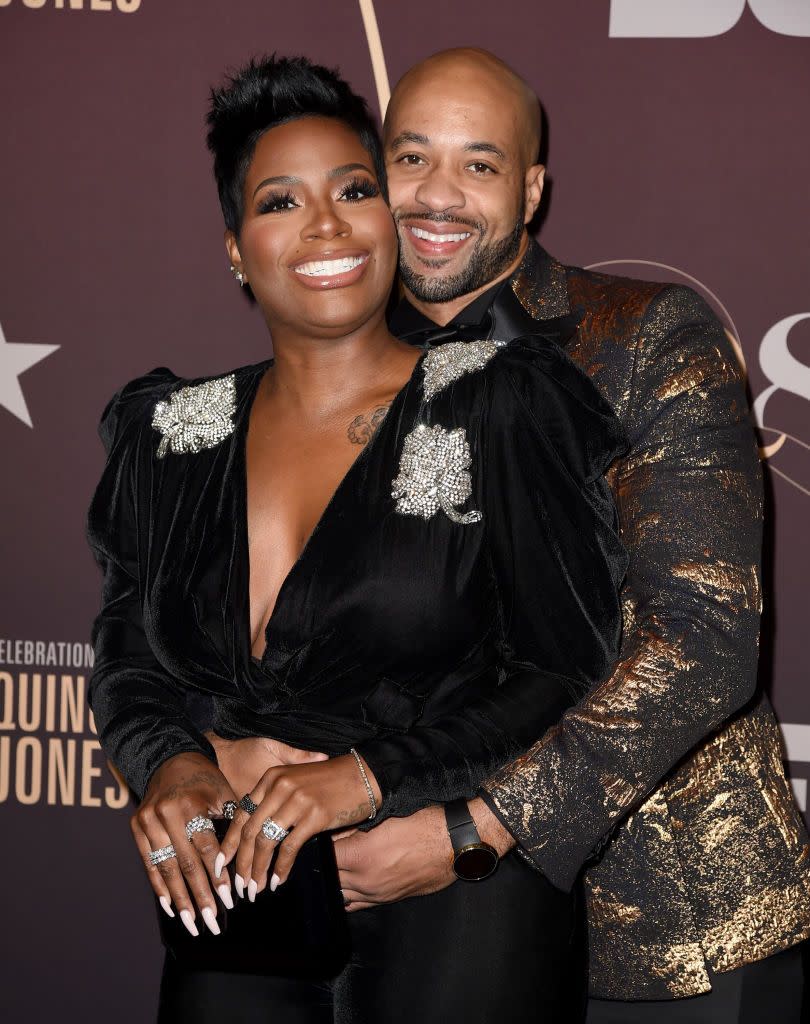 los angeles, ca september 25 fantasia barrino l and her husband kendall taylor arrive at q85 a musical celebration for quincy jones at the microsoft theatre on september 25, 2018 in los angeles, california photo by kevin wintergetty images