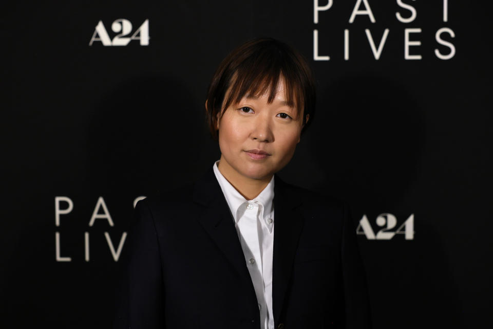 Director Celine Song attends the <em>Past Lives</em> New York screening at The Metrograph.<span class="copyright">Theo Wargo—Getty Images</span>