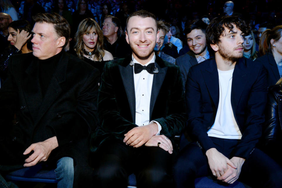 the two sitting together at a show