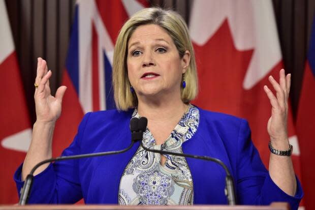 Ontario NDP Leader Andrea Horwath says the provincial government has informed the NDP of its plans to shut down the legislature as the province continues to grapple with a surge in COVID-19 cases. (Frank Gunn/The Canadian Press - image credit)