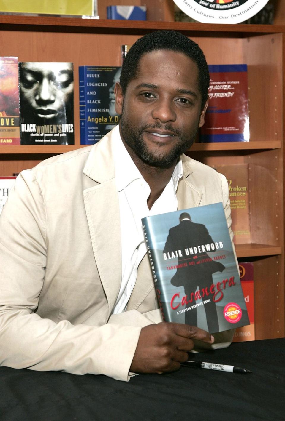 <p>For those looking for a book about a sexy, former male escort turned amateur sleuth (and who isn't?), look no further than the Tennyson Hardwick series by Blair Underwood. The <em>L.A. Law</em> star set the mystery novels against the backdrop of Hollywood, hip-hop, violence, and betrayal that results in an erotic, noir read.</p><p><em>Casanegra</em>, the title a tongue-in-cheek reference to <em>Casablanca,</em> according to the <em><a href="https://www.latimes.com/archives/la-xpm-2007-aug-14-et-underwood14-story.html" rel="nofollow noopener" target="_blank" data-ylk="slk:Los Angeles Times" class="link ">Los Angeles Times</a></em>, is the first novel to feature Hardwick (there are now four), and Blair told the paper that he hopes there is a <em>Casanegra</em> movie one day. Us too, Blair. Us, too. </p><p><a class="link " href="https://www.amazon.com/Casanegra-Blair-Underwood/dp/0743287312/ref=sr_1_4?crid=269AKXI4931HP&dchild=1&keywords=blair+underwood+books&qid=1599799930&s=books&sprefix=blair+under%2Cstripbooks%2C162&sr=1-4&tag=syn-yahoo-20&ascsubtag=%5Bartid%7C2140.g.33987725%5Bsrc%7Cyahoo-us" rel="nofollow noopener" target="_blank" data-ylk="slk:Buy the Book">Buy the Book</a></p>