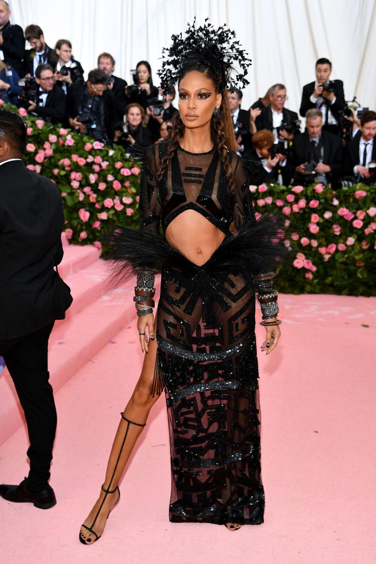 Joan Smalls attends The 2019 Met Gala Celebrating Camp: Notes on Fashion at Metropolitan Museum of Art on May 06, 2019 in New York City.