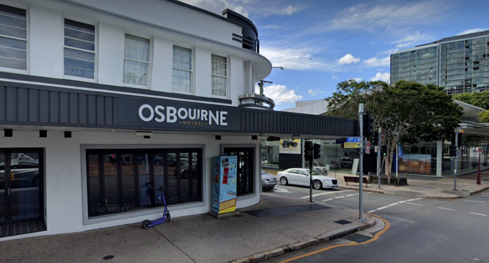 An exterior shot of The Osbourne Hotel in Brisbane.