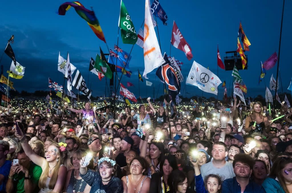 Crowd at Glastonbury Festival (Getty Images)