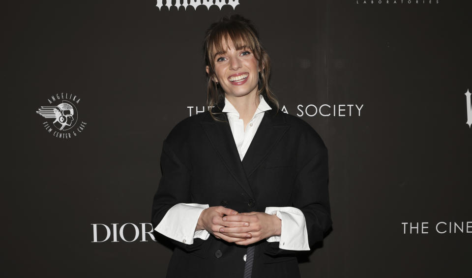 Maya Hawke attends the premiere of "Wildcat", hosted by Dior and The Cinema Society, at the Angelika Film Center on Thursday, April 11, 2024, in New York. (Photo by CJ Rivera/Invision/AP)
