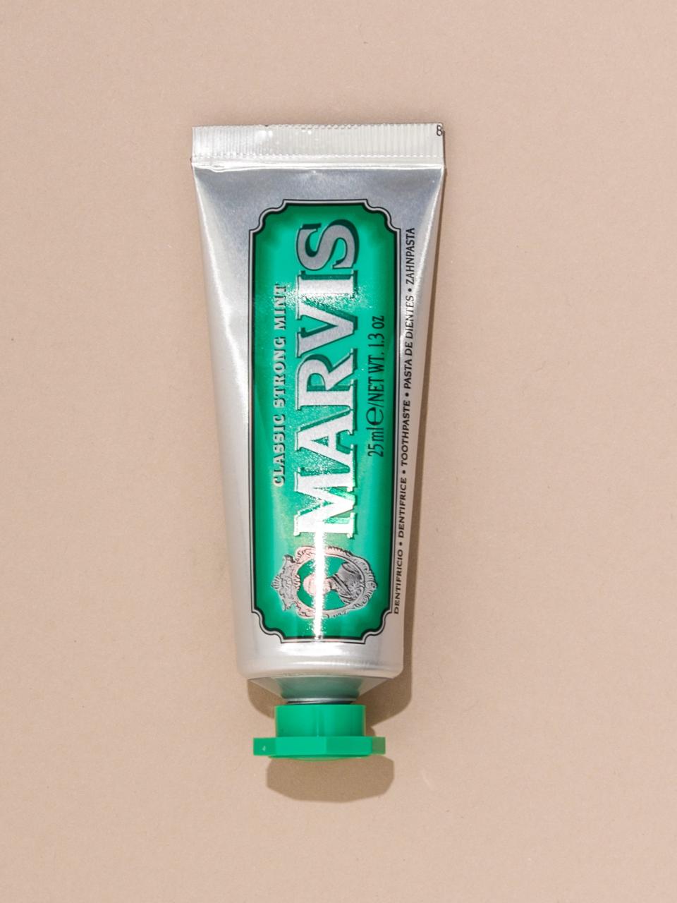 <p><strong>[Marvis Toothpaste (Travel Size)](https://www.birchbox.com/men/ marvis-toothpaste-travel)</strong></p> <p>That tragic in-flight coffee tricks you every time. Ditch that bitter aftertaste with Marvis’ ultra-minty toothpaste.</p>