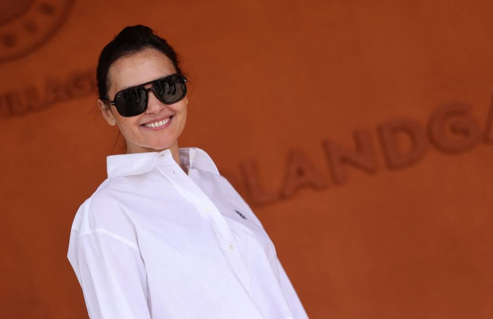 La comédienne Virginie Ledoyen à Roland-Garros ce samedi 8 juin