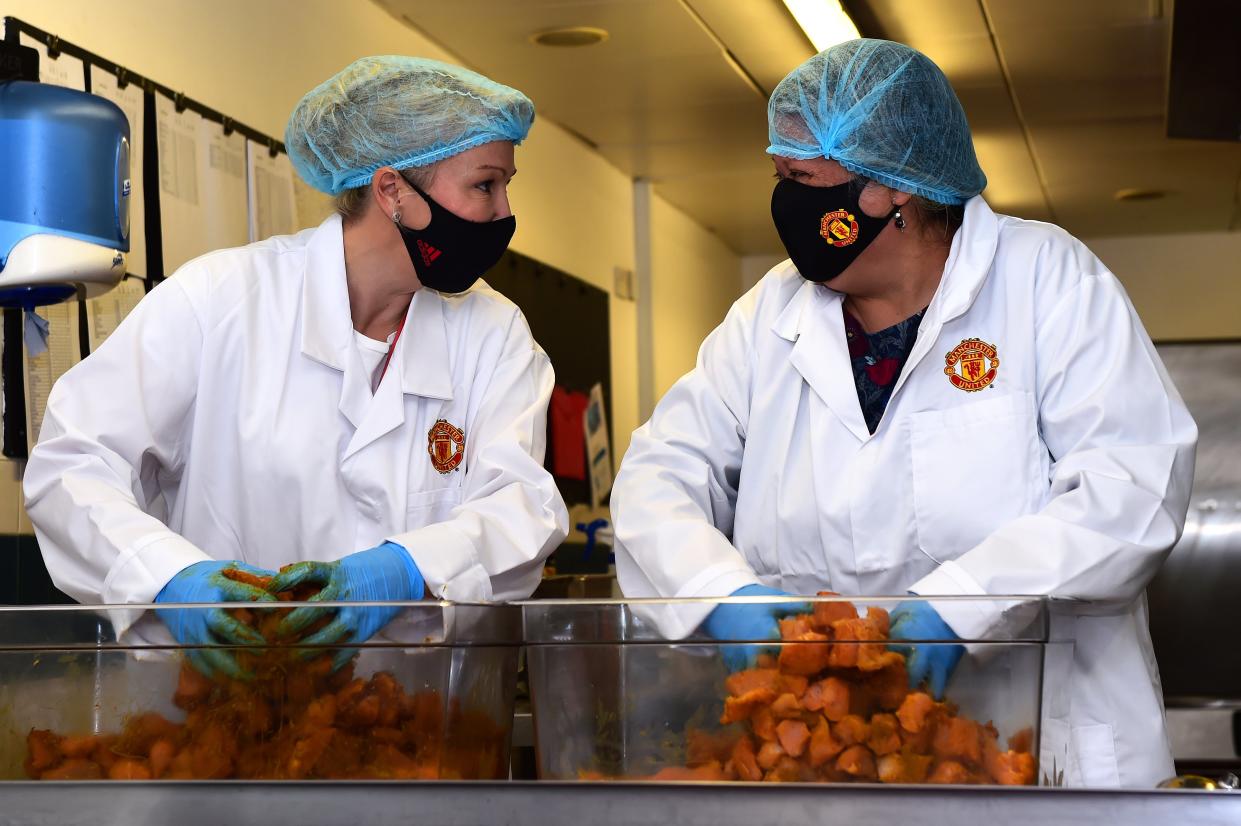 Manchester United will provide free school meals through half-term (Manchester United)