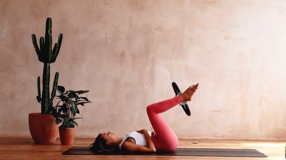 Forget lunges — 3 lower body strength exercises you can do using a Pilates  ring