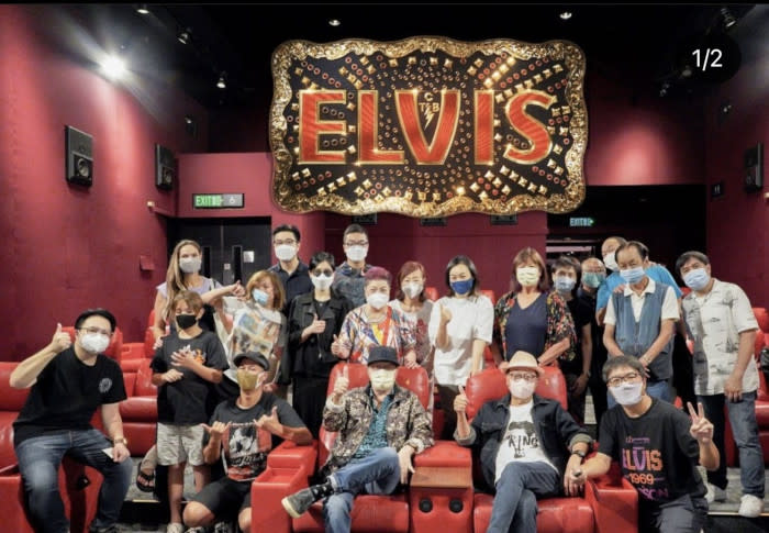 Sam booked a whole theatre for his family to watch 'Elvis'