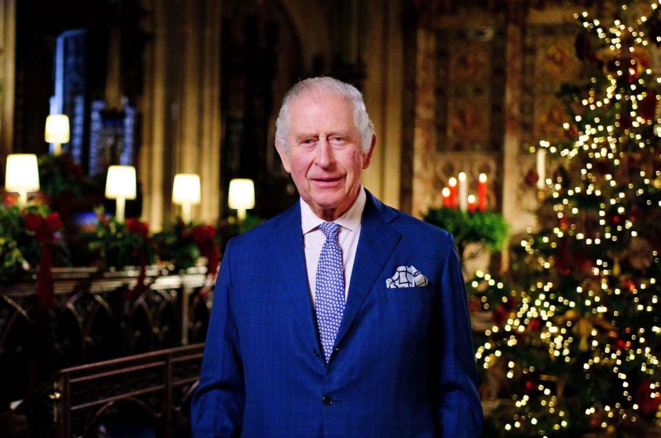 king charles iii delivers his christmas speech for the first time