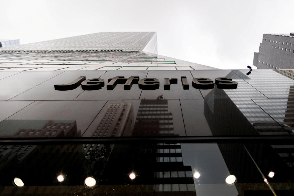 FILE PHOTO: General view of Jefferies Financial Group offices in Manhattan, New York City, U.S., December 8, 2021. REUTERS/Eduardo Munoz/File Photo