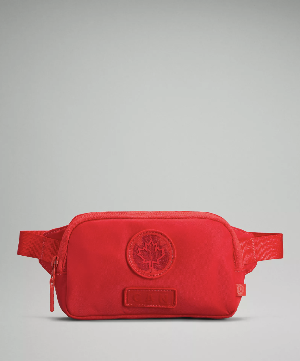 Team Canada Future Legacy Mini Belt Bag in carnation red (Photo via Lululemon)