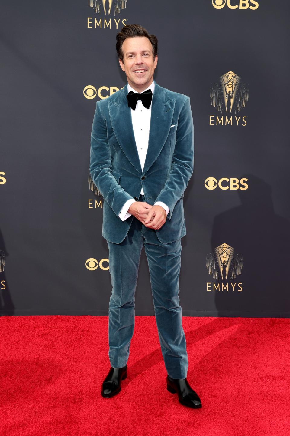 Jason Sudeikis Emmys red carpet 2021 (Rich Fury / Getty Images)