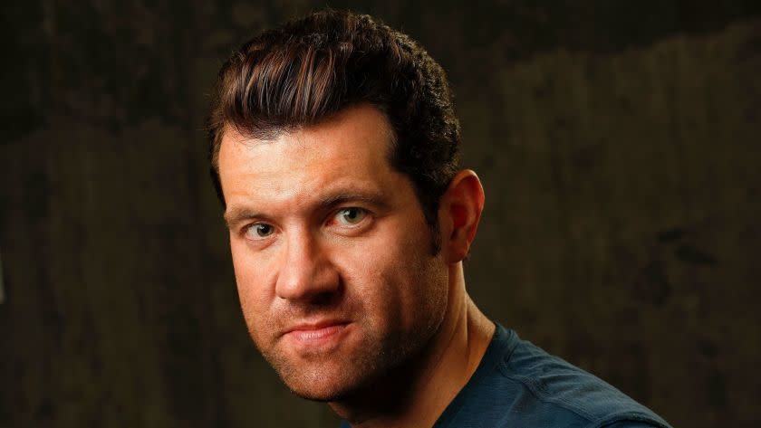 Billy Eichner posing for a portrait