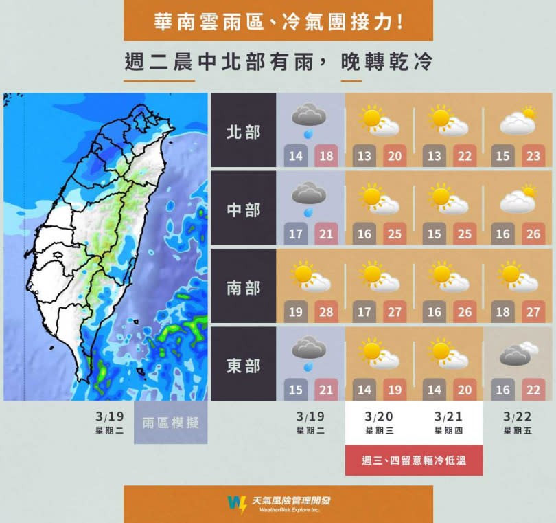 （圖／翻攝自Facebook／天氣風險 WeatherRisk）