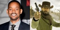 <p>Will Smith reportedly turned down the role of Django in the Oscar-nominated Django Unchained <a href="https://www.hollywoodreporter.com/features/will-smith-mark-ruffalo-four-842621" rel="nofollow noopener" target="_blank" data-ylk="slk:due to &quot;creative differences.&quot;" class="link ">due to "creative differences."</a> The role ended up going to Jamie Foxx.</p>