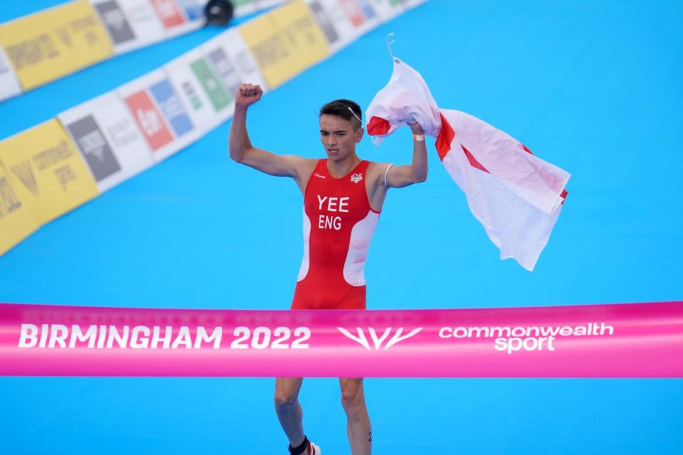 Alex Yee won England’s first gold medal of the Commonwealth Games (David Davies/PA) (PA Wire)