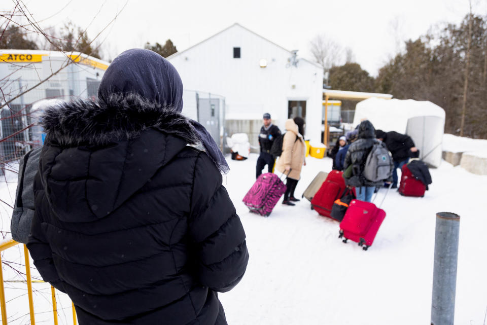 Personas buscando asilo en Canada REUTERS/Christinne Muschi