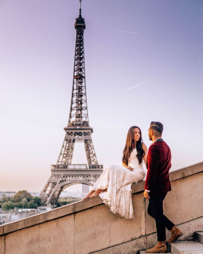 Nick and Zoe in Paris.