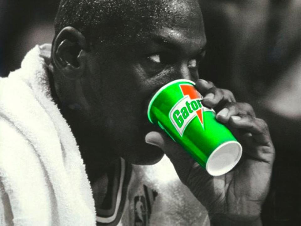 Gatorade built a long-running ad campaign around Michael Jordan, encouraging backyard athletes to "Be Like Mike."