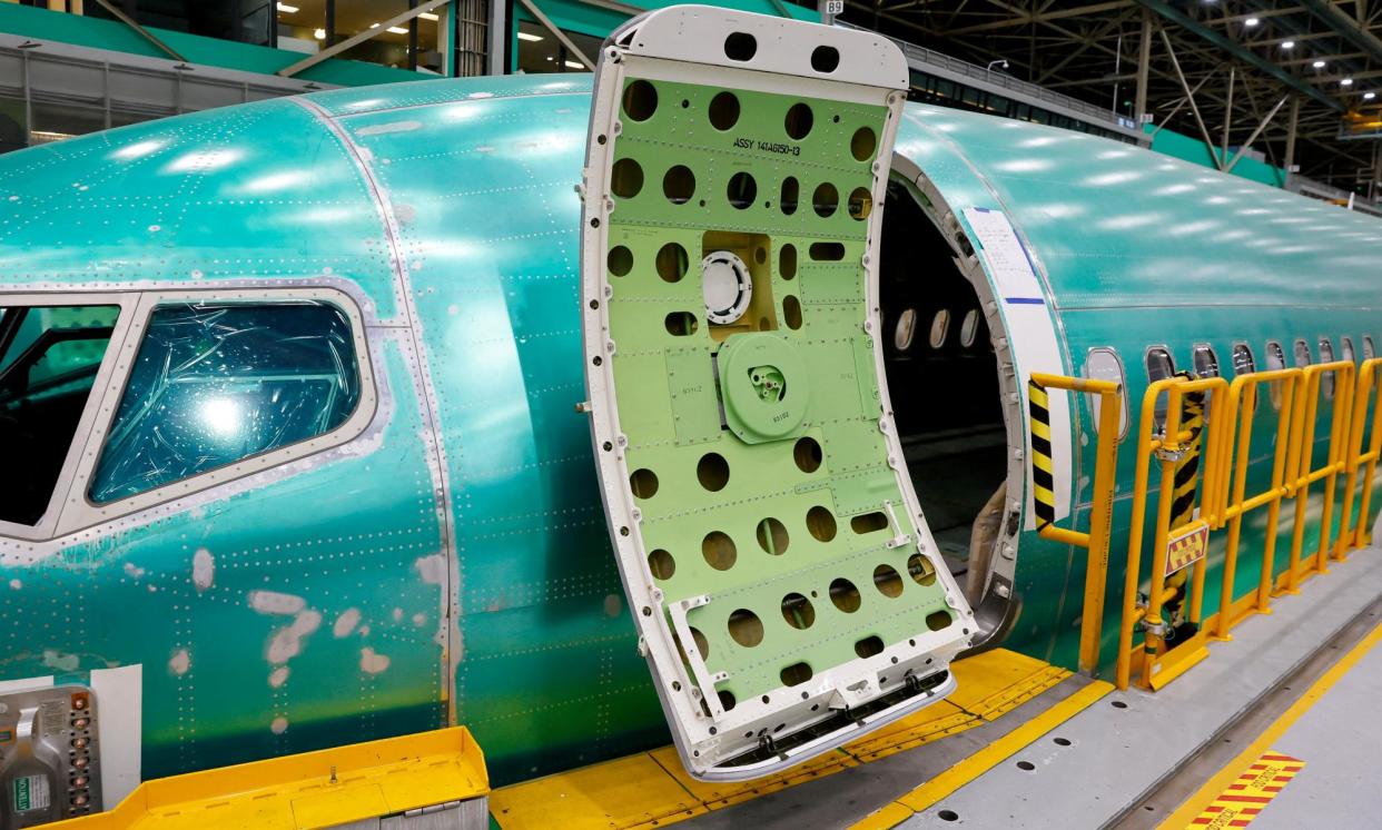 <span>A strike would halt production of the Boeing 737 Max (above) along with the 777 jet and the 767 cargo plane.</span><span>Photograph: Jennifer Buchanan/Reuters</span>