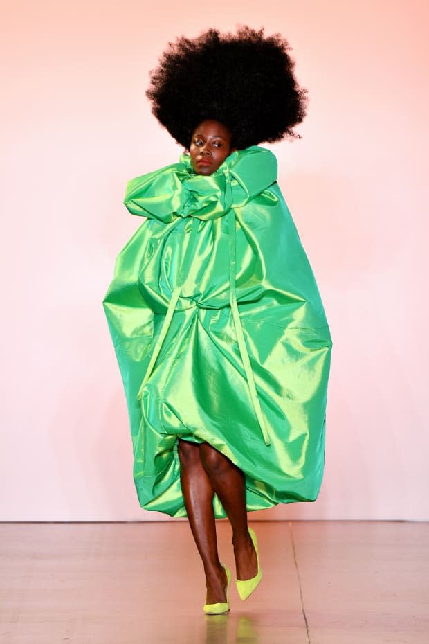 <p>A look from the Christopher John Rogers Spring 2020 collection. Photo: Dia Dipasupil/Getty Images for NYFW: The Shows</p>