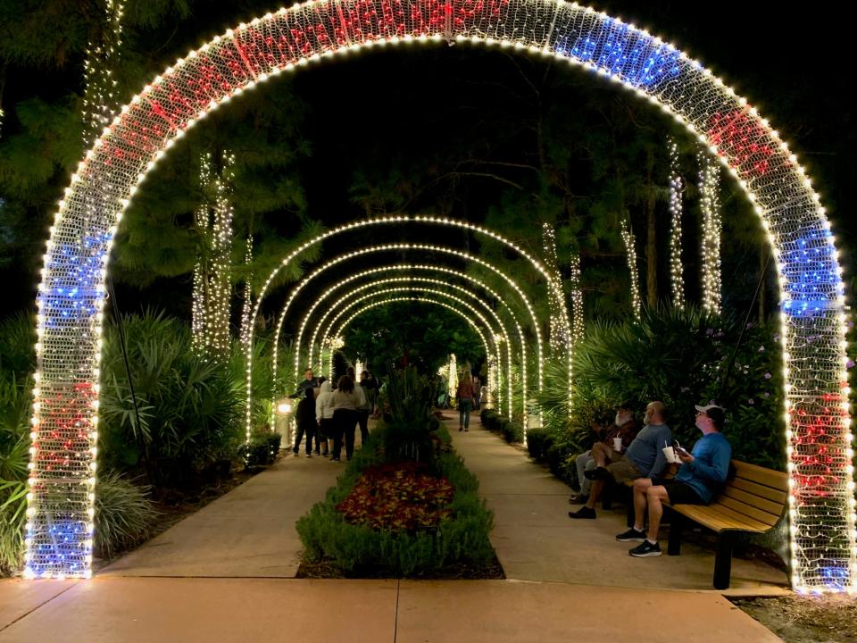 Lights at the Port St. Lucie Botanical Gardens