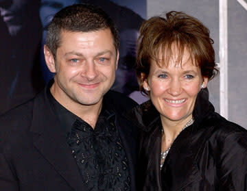 Andy Serkis and wife Lorraine at the Hollywood premiere of Touchstone Pictures' The Prestige