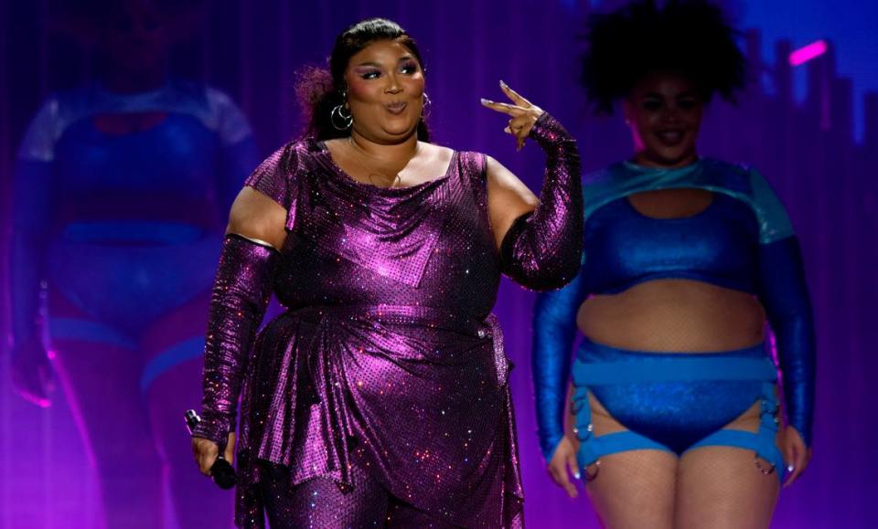 Lizzo in concert on her “Special Tour” at Raleigh’s PNC Arena, Wednesday night, May 10, 2023.
