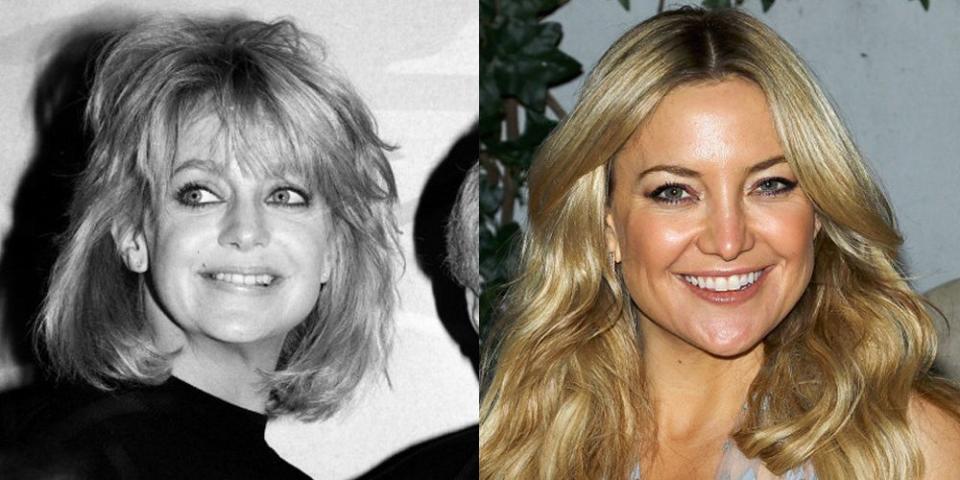 Goldie Hawn and Kate Hudson at 37