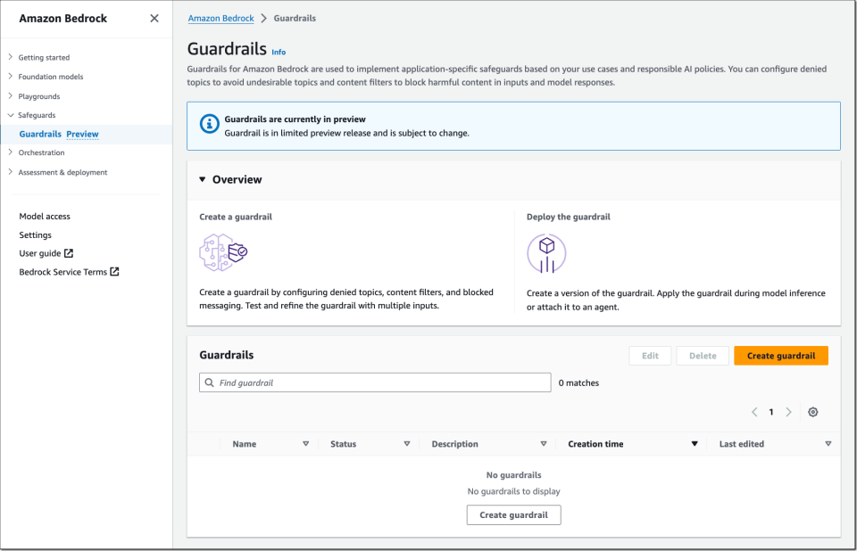 AWS Guardrails for Amazon Bedrock