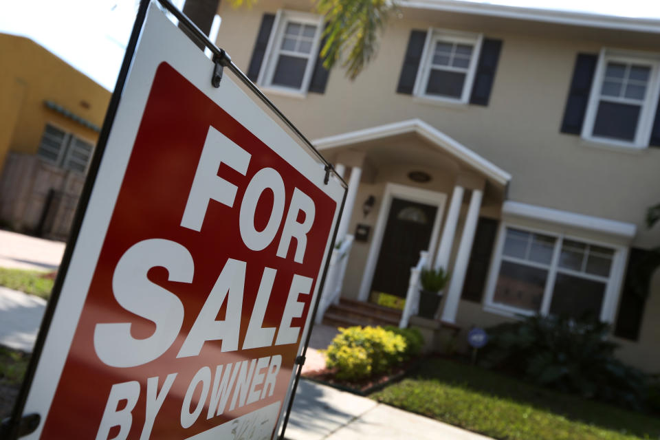 A home is seen for sale in Miami, Florida.  (Photo by Joe Raedle/Getty Images)