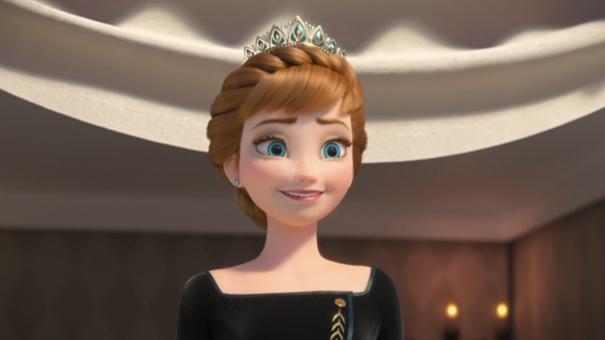  Princess Anna smiling in Frozen II. 