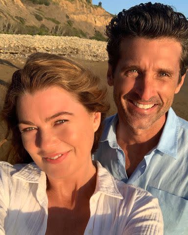 <p>Ellen Pompeo/Instagram</p> Ellen Pompeo and Patrick Dempsey