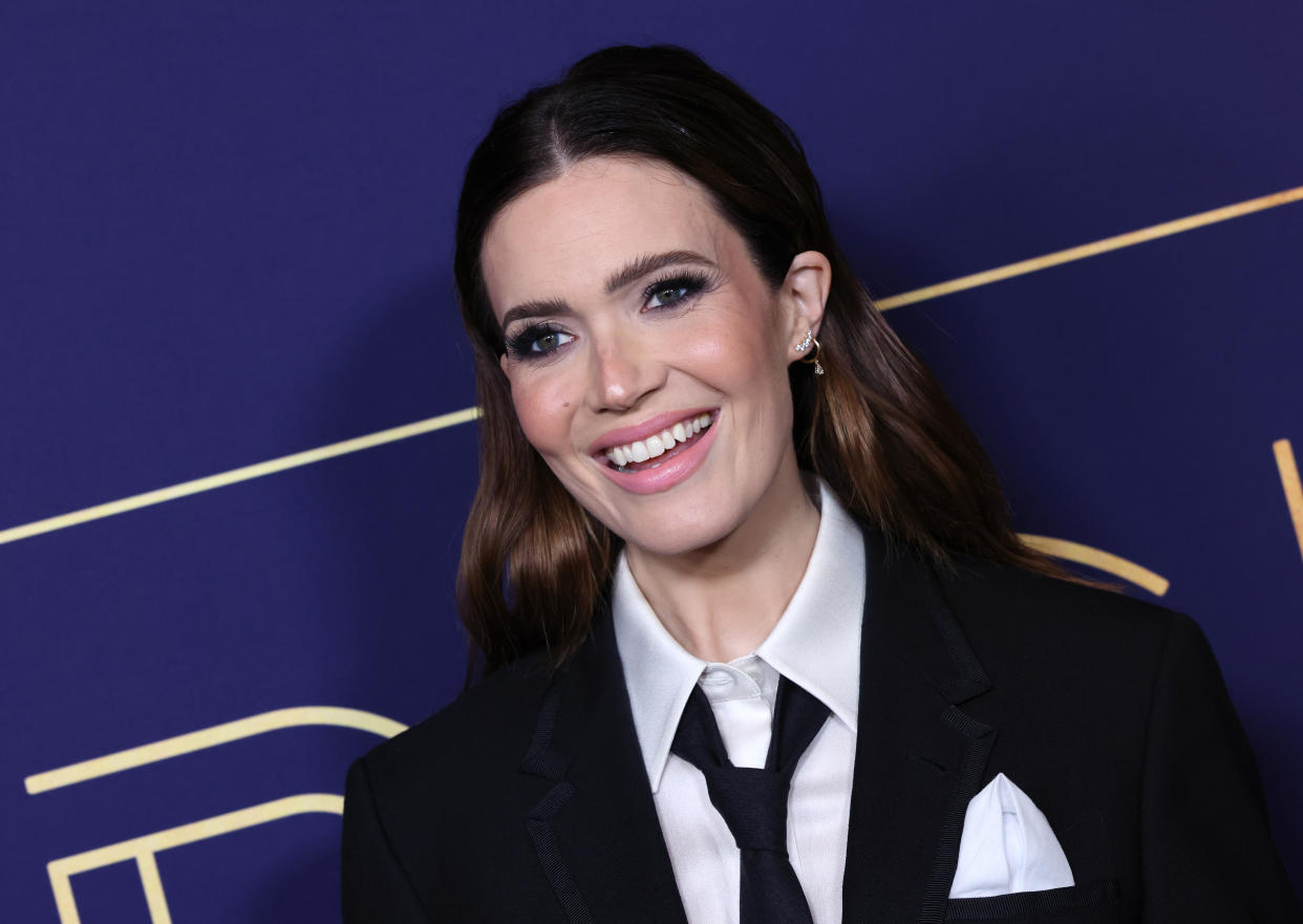 Mandy Moore shares photos from her son Ozzie's birth. (Photo: David Livingston/Getty Images)