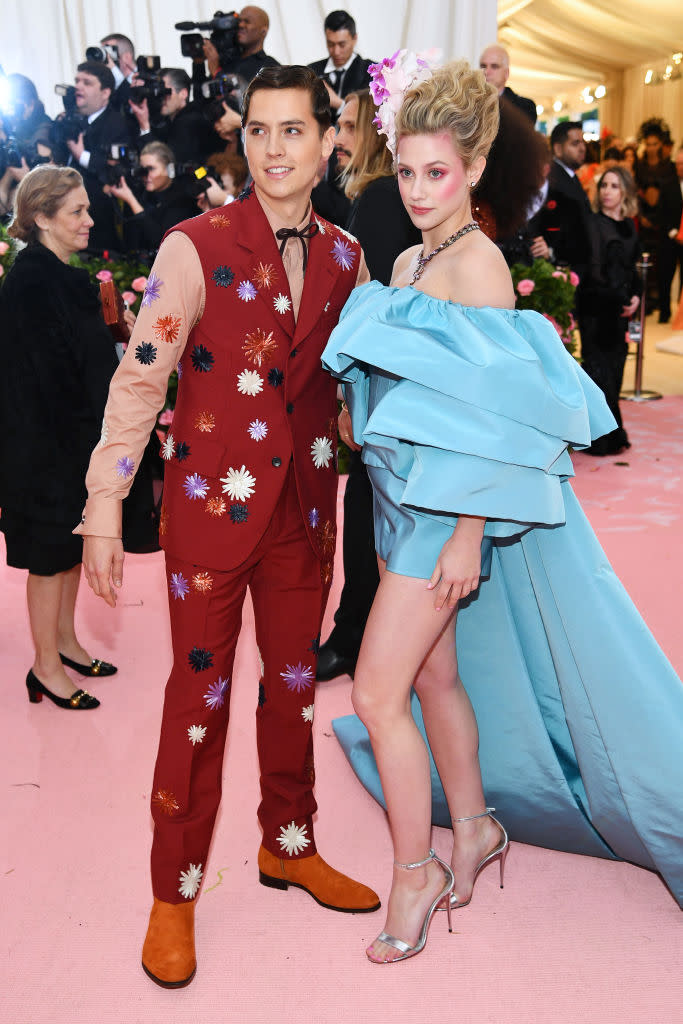 Lili Reinhart and Cole Sprouse at the 2019 Met Gala