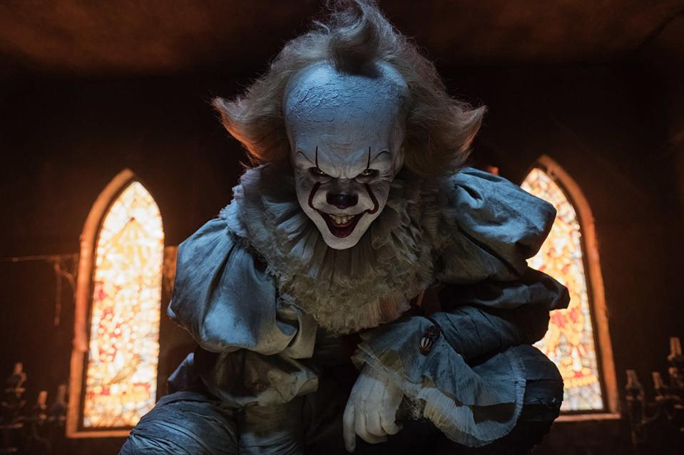 Bill Skarsgård as Pennywise the clown in <em>It</em>. (Photo: New Line Cinema/Warner Bros.)
