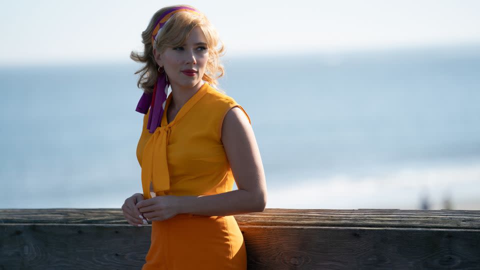 Scarlett Johansson plays a marketing expert recruited by NASA in "Fly Me to the Moon." - Dan McFadden/Sony Pictures