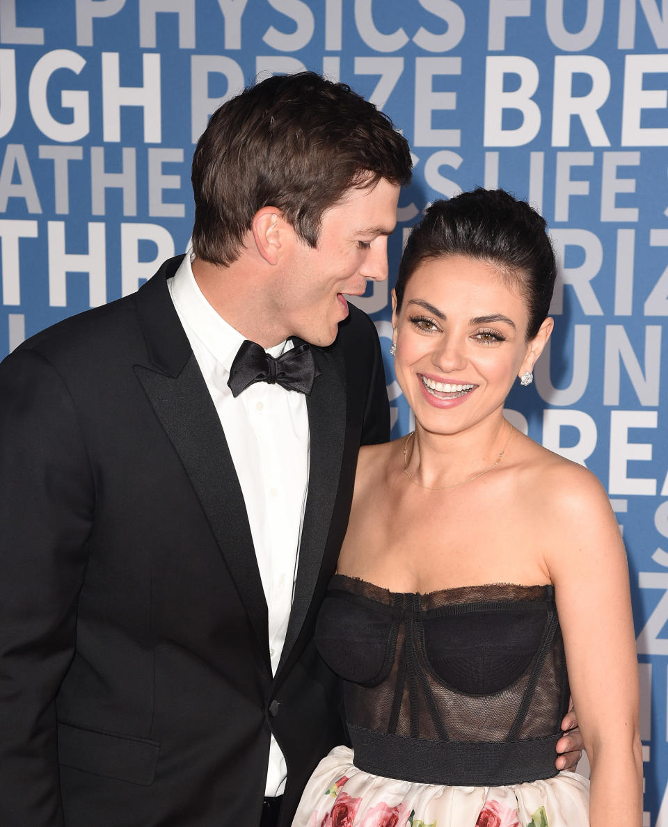 Actors Ashton Kutcher and Mila Kunis in 2017. (Photo: C Flanigan via Getty Images)