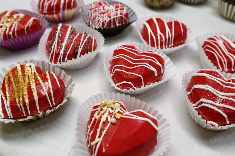 Heart Cocoa Bombs