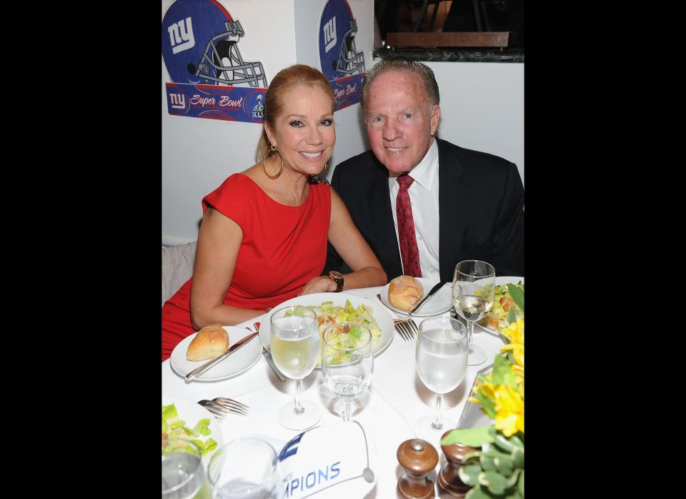 NEW YORK, NY - FEBRUARY 01: (EXCLUSIVE COVERAGE) Kathy Lee Gifford and Frank Gifford attend the New York Giants Super Bowl Pep Rally Luncheon at Michael's on February 1, 2012 in New York City.  (Photo by Dimitrios Kambouris/Getty Images for New York Giants)