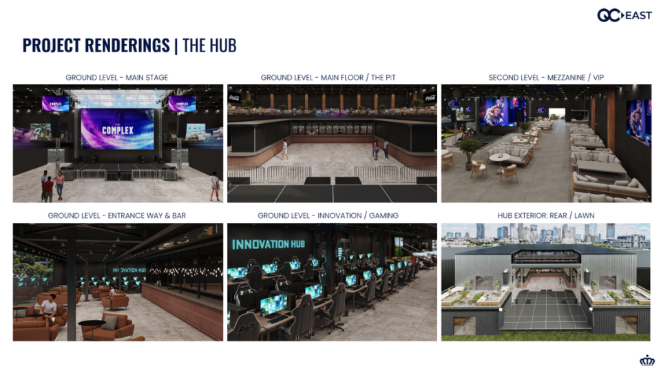 QC East renderings show inspiration for what a tech hub could look like in the development group’s proposed sport, technology and entertainment venue.