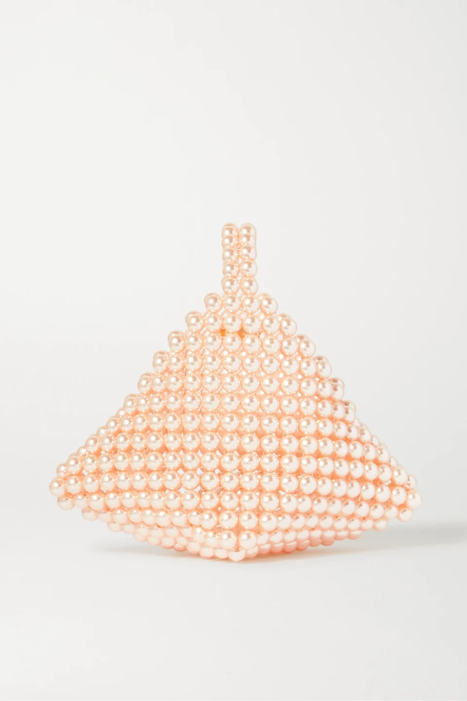 Vanina + NET SUSTAIN Le Bourgeon Rose Faux Pearl Tote