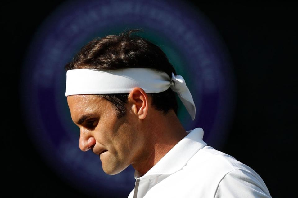 Roger Federer was the King of Wimbledon. (POOL/AFP via Getty Images)